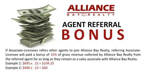 Agents' bonuses .